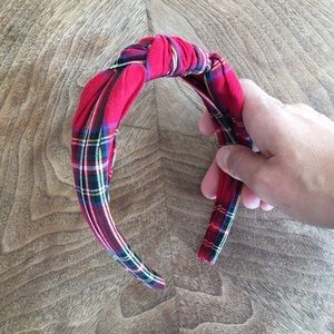 Plaid Banana Republic Top Knot Headband